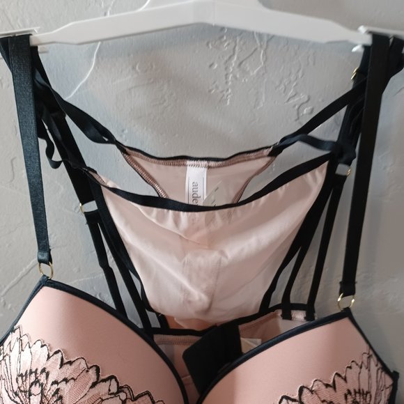 Auden Pink Lingerie Babydoll  Sexy 2 Piece Set Size XL Perfect for Valentines. - Picture 5 of 8